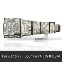Roadfisher Outdoor Camo Waterproof Dustproof Camera Lens Wrap Cloth Cover Coat Protective Case For Sony FE 400mm F2.8 GM OSS
