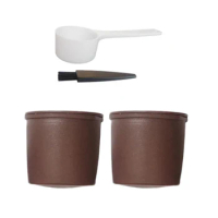 4pcs Reusable Coffee Filter Spoon Brush Kit Capsule For Illy Y3 X8 Y5milk Coffeemaker Machine Coffeeware Set