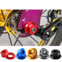 1pc M10 Bike Wheel Hubs Nut Bike 3/8 Hub Nut Flange Before Rear Wheel Lock Screw Aluminum Alloy Bolt MTB Road Bicycle