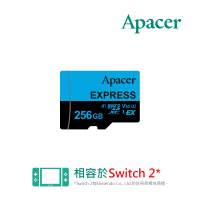 宇瞻 Apacer 256GB EXPRESS MicroSDXC U3 V30 A1高效Switch2 藍 記憶卡 (810MB/s)