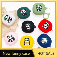 Cute Panda case For samsung galaxy buds live / buds2 pro /buds pro Case Cute Silicone Earphones Cover for galaxy buds 2pro