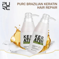 PURC Brazilian 8% Formalin Keratin Hair Treatment Straightening Hair Repair Frizz Hair Care