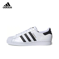 Original Adidas Superstar Men's and Women's Unisex Skateboard Casual Classic Low-Top Retro Sneakers Shoes EG4958