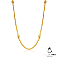 【GOLDCHILL JEWELRY】黃金項鍊 DISCO金球 5G工藝(0.88錢±0.02)