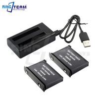 1PCS Charger+2 PCS Battery For Insta360 ONE X2 Panoramic Camera Battery Charger Fast Dual Charger