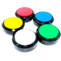 100mm big round push button Arcade flat cover led push button For Arcade game machine