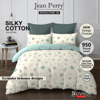 Novelle 950TC Silky Cotton Bedsheet Set I Fitted Sheet I Bedsheet Cover I Cotton Bedsheet