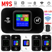 M9S 4G Lte WiFi Router Wireless 150Mbps Hotspot with SIM Card Slot Chip Portable Modem 3000mAh Mini Mobile Hotspot Plug &amp; Play