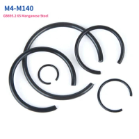 GB895.2 65 Manganese Steel Round Wire Snap Rings For Shaft M4 M5 M6 M7 M8 M10 M12 M14 M16-M140 Retainer Circlips