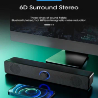 Pc Soundbar Wired Wireless Bluetooth Speaker Usb Powered Soundbar For Tv Pc Laptop Game Home Theater Surround Audio System New