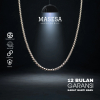 MASESA Ace Necklace Kalung Titanium Pria Wanita Anti Karat Terbaru Rantai Stainless