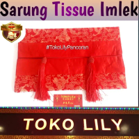 MODEL BARU!!! Sarung Tissue Imlek / Sarung Tisu Oriental / Tempat Tisu Imlek Kain - Lung Fung