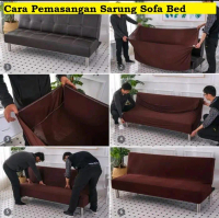 Csb178 Cover Sofa Bed Sarung Sofa Motif Import Kain Dekorasi Promo !
