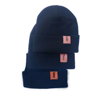 Custom Winter Beanies with Your Own Logo Tag Print 4letters Customized Printting Text Woman Knit Hats DIY Your Name Number label