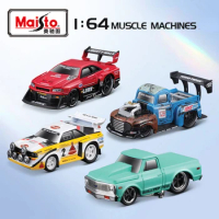 Genuine MaiSto Boutique 1:64 Muscle Car Model Ford Nissan Ferrari Collect Alloy Toy Car Model Metal Die-cast Toys Boy Gifts
