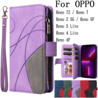 Sunjolly Mobile Phone Cases Covers for OPPO Reno 7Z,Reno 7,Reno Z 5G,Reno 5F,Reno 5 Lite,4 Lite,4F Case Cover coque Flip Wallet