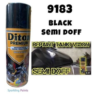 Diton premium 9183 Black Semi Doff 400ml Tahan Bensin / Pilok Pilox Pylox agak Hitam Dof Dop