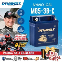 DYNAVOLT Aki Motor VESPA Corsa Matic, Exclusive, Bosowa 2, dll | Nano-Gel MG5-3B-C | 5 AH 150 CCA