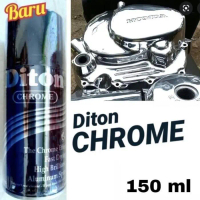 Cat Pilok DITON CHROME Krom Crom 300ml / 150ml Efek Kaca - 150 ml