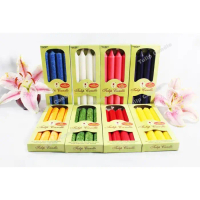 TULIP CANDLE - LILIN STEARIN SILINDER WARNA 20 CM - Putih