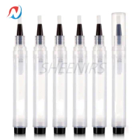 6pcs 6ml Refillable Touch Up Paint Pens Empty Paint Brush Pens Wall Brushes for Touch Ups Surface Repair Cover up Reusable Paint