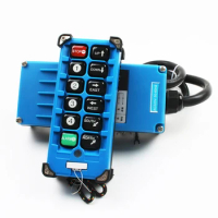 F21-E2B-8 industrial remote controller switch 8 Channels keys 1 transmitters 1 receiver Hoist Crane Truck Remote Control System