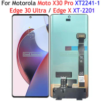 OLED Black 6.7 inch For Motorola Moto X30 Pro Edge 30 Ultra X LCD DIsplay Touch Screen Digitizer Panel Assembly Replacement