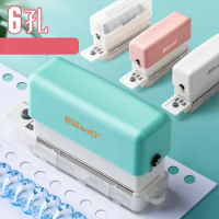 6 Holes Hole Puncher DIY A4 A5 B5 Loose Leaf Paper Hole Punch Planner Scrapbooking Paper Binding Standard Hole Punch Machine