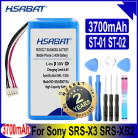 HSABAT ST-01 ST-02 3700mAh High Capacity Battery for Sony SRS-X3 SRS-XB2 Batteries