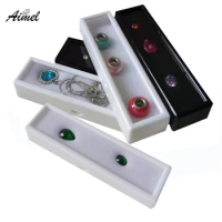 Diamond Jewelry Storage Box Gems Beads Display Organizer StoneRing Necklace Packaging Gift Box Charms Trollbeads Container 12Pcs