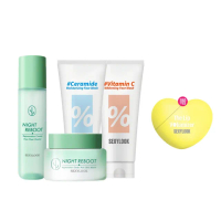 【SexyLook 西西露】仙人掌夜光霜50ml+夜光水150ml(贈玻尿酸洗面乳120ml_鎖水/嫩白 任選1)