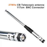 27MHz CB Radio antenna Citizen Band Telescopic Antenna 117cm for CB Handheld Radios with BNC Connector