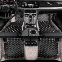 Custom Car Floor Mat for Nissan Sunny 2011-2020 NV200 NAVARA Terra 2018-2022 Interior Accessories Artificial Leather