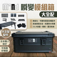 【MIND】瞬變模組箱(大全配) 收納箱 置物箱 鋁箱 工具箱 裝備箱 金屬箱 堆疊箱 露營箱桌 露營 悠遊戶外