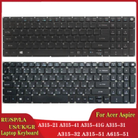 Russian/US/UK/Spanish/Latin/German Laptop Keyboard for Acer Aspire 3 A315-21 A315-41 A315-41G A315-31 A315-32 A315-51 A615-51