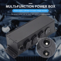 Multi-function Power Box 12/24V Power Supply USB Output Automatic Battery Charger Switch Control for Outdoor Camping for Car