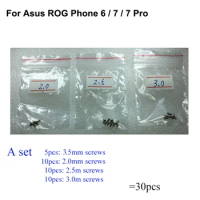30PCS a set Silver Screw For Asus ROG Phone 6 mainboard motherboard Cover Screws Repair Parts ROG7 7 Pro