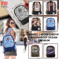 TAS RANSEL MONOBE DISTRO STYLE UKURAN 16 INCI PRINTED SAMBUNG