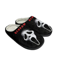 Scream Movie billy Loomis Halloween Home Cotton Slippers Mens Womens Plush Bedroom Casual Keep Warm Shoes Indoor Customized Shoe