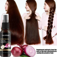 Onion Black Seed Hair Oil Spray Fast Hair Growth Natural Hair Care and Growth Prevent Hair Loss Biotin Spray