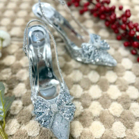 Giày cao gót 7 phân màu bạc óng ánh