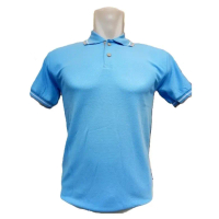 KAOS POLO SHIRT KERAH STRIPE LIST DEWASA ATASAN PRIA POLOS LENGAN PENDEK WARNA HITAM PUTIH COKLAT KU