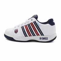 【全館滿額折】K-swiss Eadall WP 白藍紅 皮革 防潑水 休閒 老爹鞋 運動鞋 女款 J2776【新竹皇家96781-113】