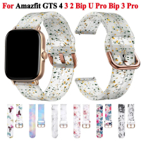 สายซิลิโคนนิ่ม สำหรับ Amazfit GTS 4/2 Mini, Amazfit Bip U S, GTS 3, GTS, GTS2, สายรัดข้อมือ, สายนาฬิ