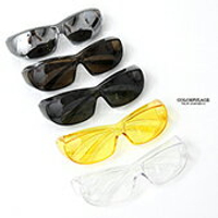 護目鏡 簡單方型微透色太陽眼鏡NY434