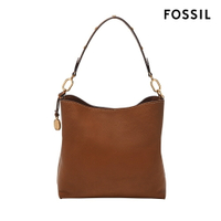 送禮首選★【FOSSIL】Jessie 真皮水桶包-棕色 ZB11003200【美國時尚品牌】 附防塵袋+提袋【全館滿額折價★FOSSIL全系列包夾送美妝蛋】