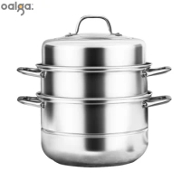 Stainless Steel Steamer Food-grade Household Thickened Multi-layer Fish Steamer Cooking Integrated Cooker Steamer Pots Stockpot