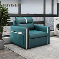 Upholstered Single Sofa Bed With Storage Drawers Multifunctional Living Room Armchair Nordic Designed Comfortable Home Furniture