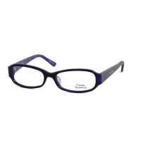 【Vivienne Westwood】優雅閃亮時尚晶鑽光學眼鏡(黑/紫 VW174_04)