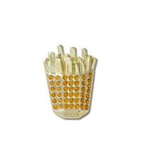 ตัวติดรองเท้า JIBBITZ  GOLD FRENCH FRIES